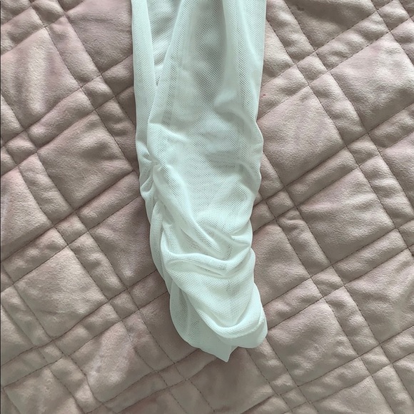 White mesh top with PU leather scales- super sexy - Picture 9 of 9